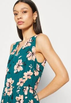 Anna Field Maxi-Jurk - Dark Green/Pink -Anna Field Verkoop 19d6a6683b604f7b8cc76e9d02f6e639