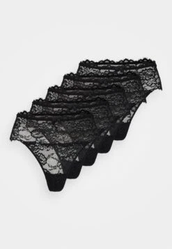 Anna Field 5Pp High Rise Lace Thong - String - Black -Anna Field Verkoop 1d7323e8540d4a6dba0ff1fa79eb0047