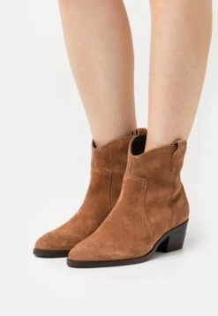 Anna Field Leather - Cowboy-/Bikerlaarsjes - Cognac