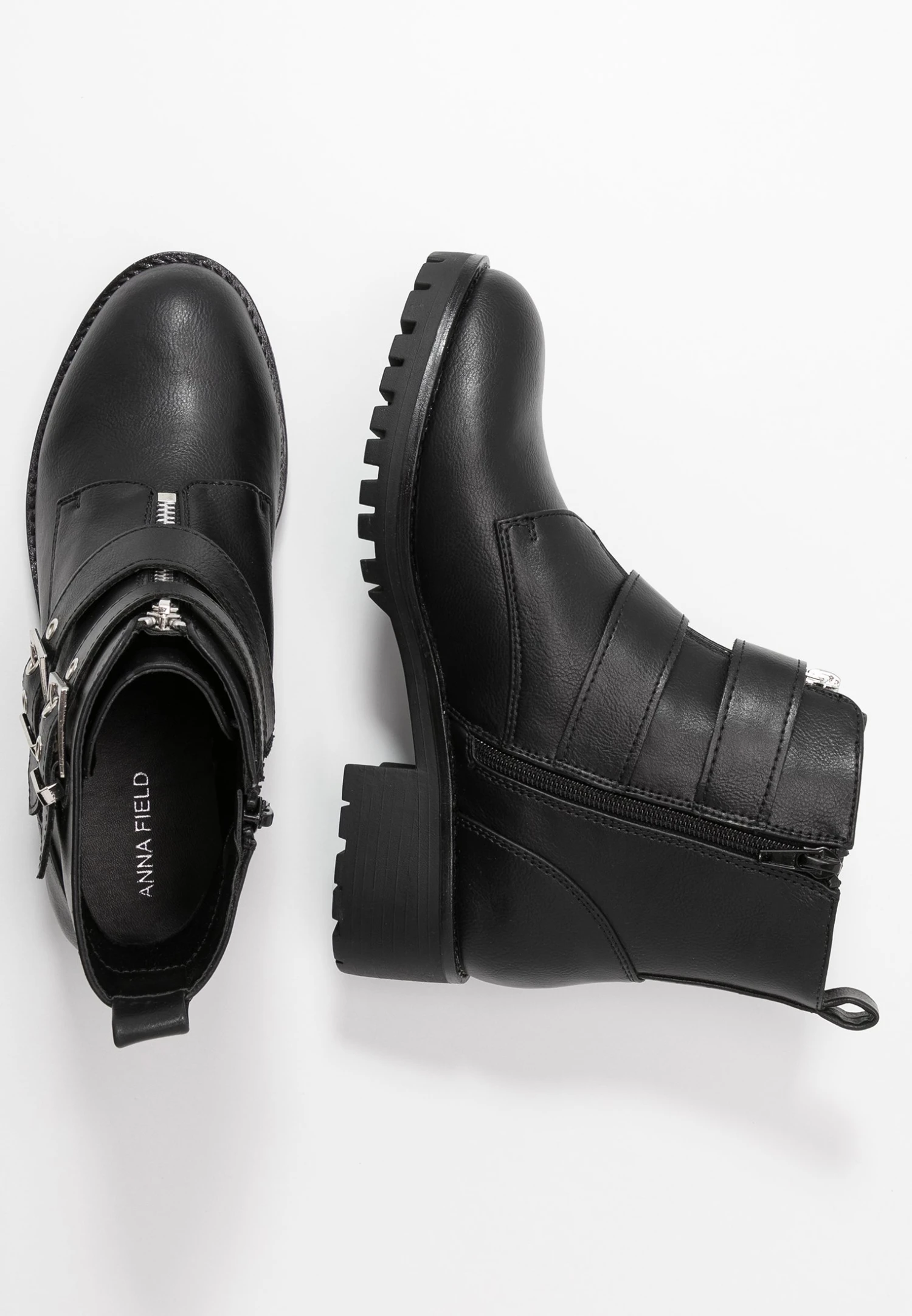 Anna Field Cowboy-/Bikerlaarsjes - Black 4 Anna Field Cowboy-/Bikerlaarsjes - Black - Afbeelding 4