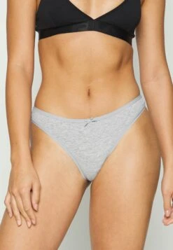 Anna Field Georgina 7Pp Thong Cotton - String - Black/Grey -Anna Field Verkoop e16abc47a87c45c3a176c2f7fb122131
